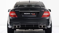 Black cars Mercedes-Benz rear view cars Coupé Brabus Bullit