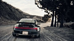 Black cars outdoors Porsche 996 porsche carrera