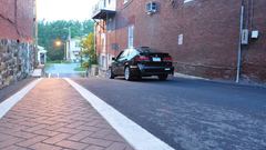 Black cars Saab back view streets Saab 900 NG