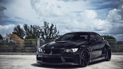 Black clouds dark tuning wheels convertible bmw m3 sports cars 