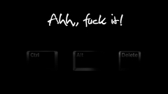 Black ctrl alt del