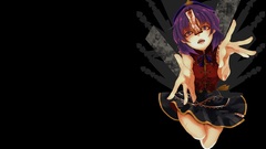 Black dark black background hats Undead scars saliva Ribbons 