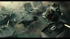 Black dark cgi science