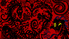 Black dark demons surreal