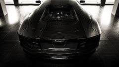 Black dark lamborghini aventador lp700-4