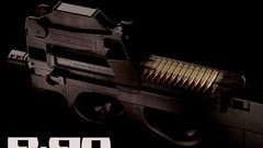 Black dark P90 Assault Rifle