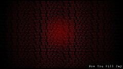 Black dark red fearful