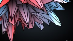 Black dark spikes 3d rainbows cinema 4d 3D renders icosphere