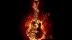Black fire light gitar