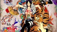 Black hair fans pants