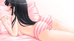 Black hair panties ecchi