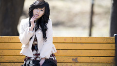 Black hair woman models