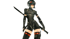 Black Kusanagi Motoko thigh