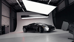 Black Lamborghini exposition Car