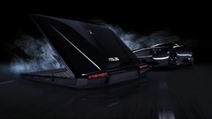 Black Lamborghini notebook asus