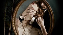 Black Men white woman blondes mirrors choking victim