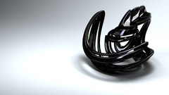 Black metal abstract 3d