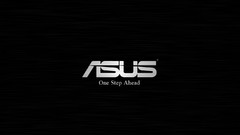 Black minimalistic asus logos