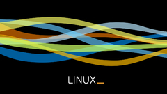 Black minimalistic Linux simple