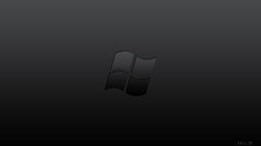 Black minimalistic microsoft windows