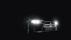 Black Mitsubishi Lancer Evo