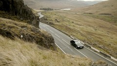 Black Mountains cars BMW United Kingdom roads top view vehicles 