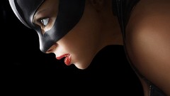 Black Movies woman black background Catwoman Halle Berry black 
