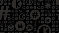 Black patterns pattern tile icons Karma social medias 