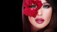 Black pink woman brown Actress grey models serene monica