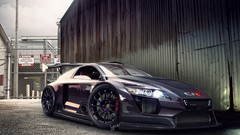 Black purple tuning cars Honda Supercars Photo manipulation 