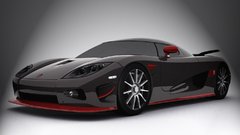 Black red cars Koenigsegg