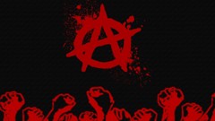 Black red fists anarchy