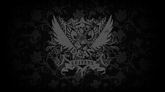 Black red Steel symbol floral guitars Dean Eyefinity Surround