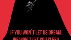 Black red V for Vendetta revolution Guy Fawkes anarchism