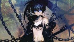 Black rock shooter blue