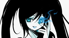 Black rock shooter twintails