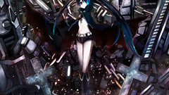 Black rock shooter twintails