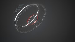 Black science fiction minimalistic HUD