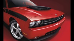 Black Scoop performance dodge challenger mopar