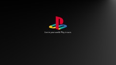 Black Sony live playstation logos playstation 2