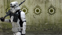 Black stormtroopers symbol sun