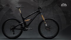 Black Suspension Bicycles Yeti mtb foxes