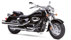 Black Suzuki boulevard motorbikes