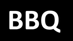 Black text funny bbq