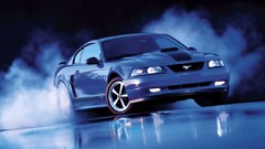 Black vehicles 2003 Ford mustang blue cars Ford Mustang Mach 1