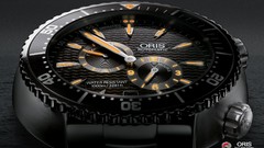 Black watch modern clocks oris
