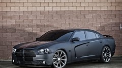 Black wheels matte vossen dodge charger
