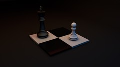 Black white chess king mini project chess pieces chess board 
