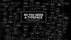 Black white Typography charts