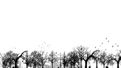 Black white zombies vectors